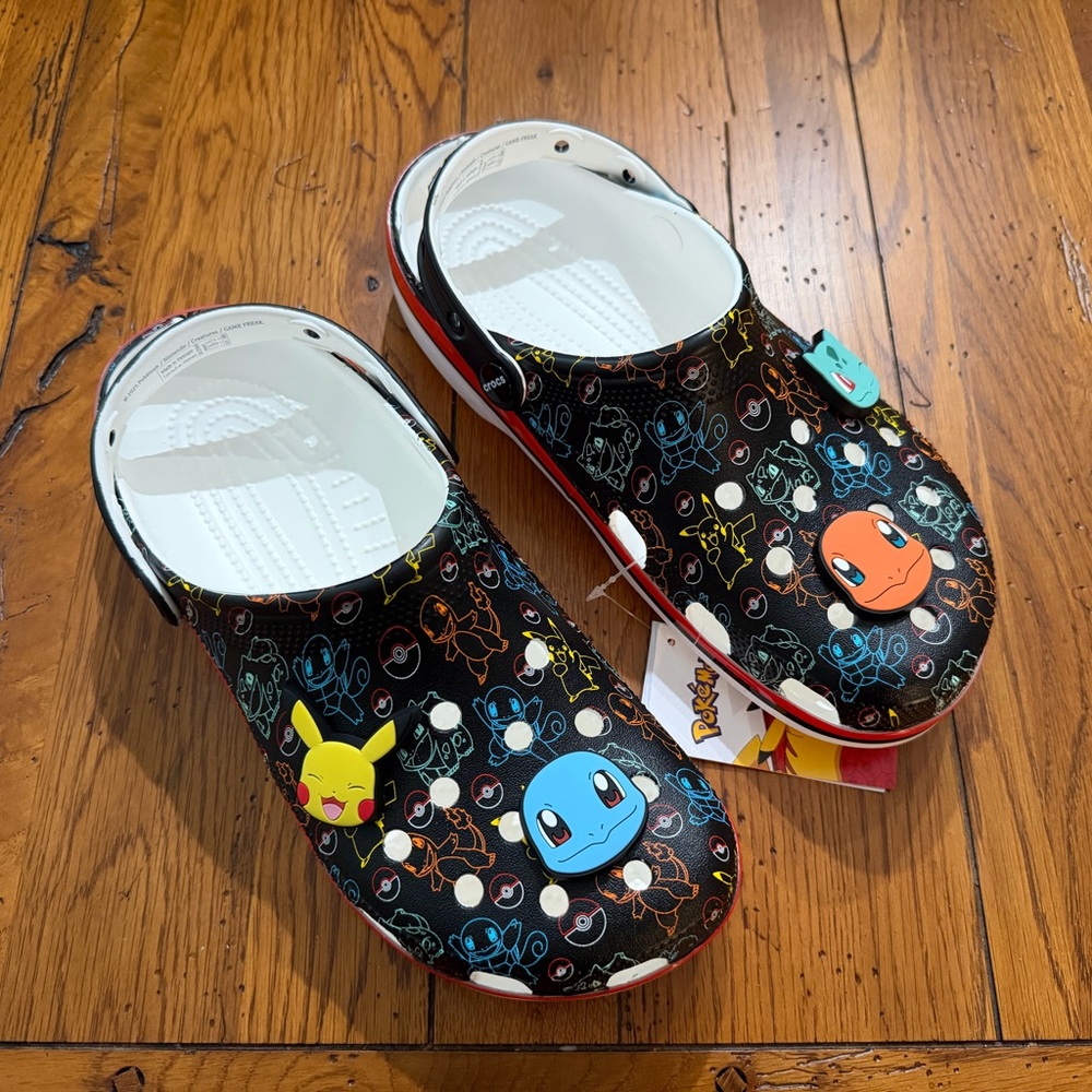 Crocs Pokemon Themed Black Clogs
